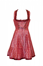 rotes Dirndl mit Herzchen