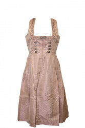 Maxi-Dirndl altrosa dezentes Muster