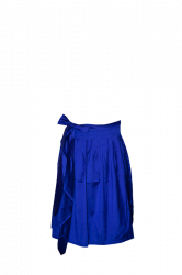 blau-lila Dinrndl-Schürze aus Seide
