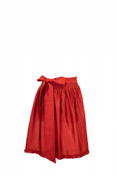 Dirndl-Schrze rot mit Rschen