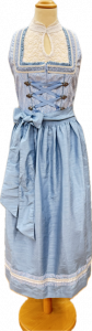 Dirndl_blau_77cm_blaue_Schuerze_weisse_Bluse