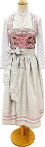 Dirndl_rose_77cm_hellgraue_Schuerze_weisse_Bluse