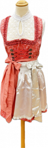 Dirndl_rot_50cm_mit-2-Schuerzen_weisse_Bluse