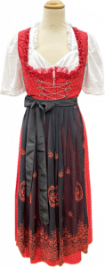 Dirndl_rot_77cm_schwarz-rote_Schuerze_weisse_Bluse